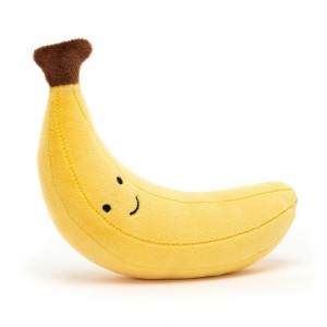 Pluszaki Jellycat Amuseables Fabulous Fruit Banana,17cm x 10cm x 5cm Żółte | Polska FKIM-47639