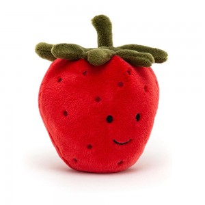 Pluszaki Jellycat Amuseables Fabulous Fruit Strawberry,8cm x 7cm x 6cm Czerwone | Polska BDPM-59762