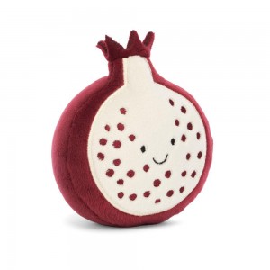 Pluszaki Jellycat Amuseables Fabulous Fruit Pomegranate,9cm x 9cm x 5cm Czerwone | Polska CBFT-92385