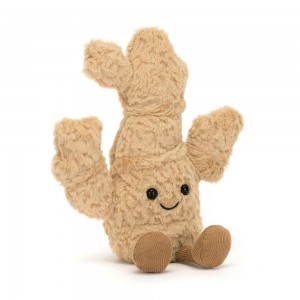 Pluszaki Jellycat Amuseables Ginger,18cm x 6cm x 5cm Beżowe | Polska PBHX-12487