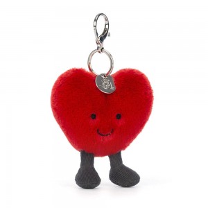Pluszaki Jellycat Amuseables Heart,13cm x 9cm x 3cm Czerwone | Polska BQFO-39850