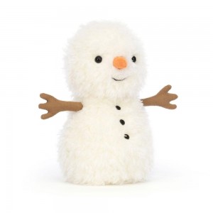 Pluszaki Jellycat Amuseables Little Snowman,18cm x 10cm x 10cm Białe | Polska GKOM-86954