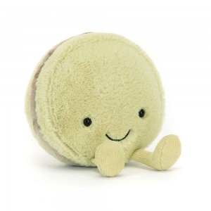 Pluszaki Jellycat Amuseables Max Macaron,12cm x 10cm x 5cm Zielone | Polska HECG-37496