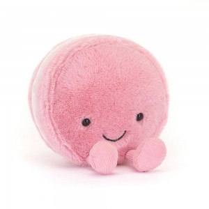 Pluszaki Jellycat Amuseables Mia Macaron,12cm x 10cm x 5cm Różowe | Polska CBMT-63897