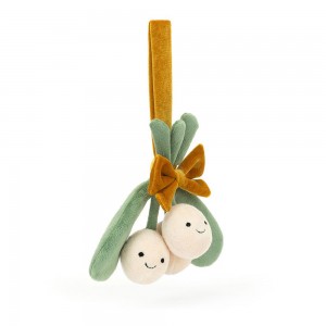 Pluszaki Jellycat Amuseables Mistletoe,17cm x 19cm x 4cm Kremowe | Polska XTEM-14078
