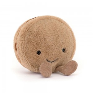 Pluszaki Jellycat Amuseables Mona Macaron,12cm x 10cm x 5cm Brązowe | Polska BETA-65710