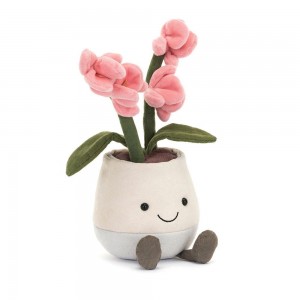 Pluszaki Jellycat Amuseables Orchid,25cm x 10cm x 11cm Różowe | Polska WSCU-26903