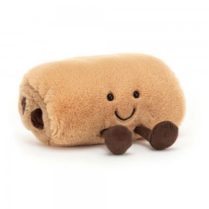 Pluszaki Jellycat Amuseables Pain Au Chocolat,9cm x 15cm x 9cm Beżowe | Polska QJZH-62841