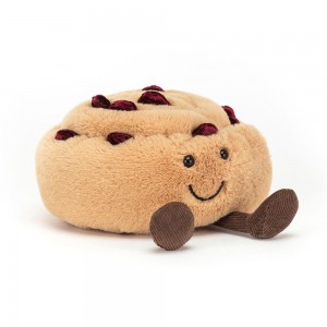 Pluszaki Jellycat Amuseables Pain Au Raisin,10cm x 12cm x 12cm Beżowe | Polska UGFV-48016