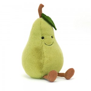Pluszaki Jellycat Amuseables Pear,24cm x 13cm x 12cm Zielone | Polska YKAQ-51087