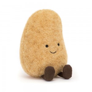 Pluszaki Jellycat Amuseables Potato,19cm x 10cm x 9cm Brązowe | Polska JAYP-85412