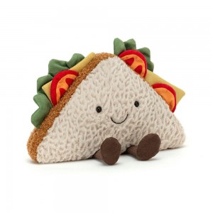 Pluszaki Jellycat Amuseables Sandwich,18cm x 25cm x 7cm Beżowe | Polska XYKB-51348