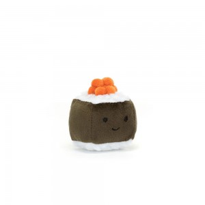 Pluszaki Jellycat Amuseables Sassy Sushi Hosomaki,5cm x 5cm x 5cm Zielone | Polska XPWN-60738