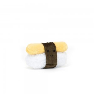 Pluszaki Jellycat Amuseables Sassy Sushi Jajko,5cm x 7cm x 3cm Żółte | Polska FMQX-51763