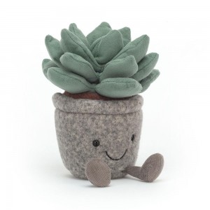 Pluszaki Jellycat Amuseables Silly Succulent Azulita,16cm x 7cm x 6cm Zielone | Polska DFJC-83941