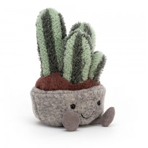 Pluszaki Jellycat Amuseables Silly Succulent Columnar Cactus,18cm x 10cm x 9cm Zielone | Polska ESWQ-23794
