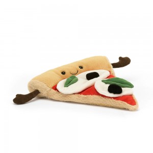 Pluszaki Jellycat Amuseables Slice of Pizza,23cm x 19cm x 5cm Beżowe | Polska SPZJ-48021