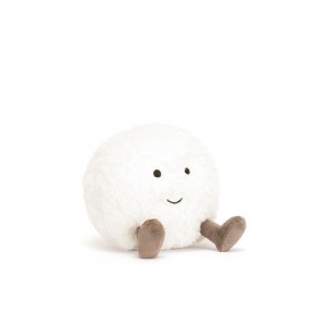 Pluszaki Jellycat Amuseables Snowball,10cm x 9cm x 8cm Białe | Polska DQKY-90743