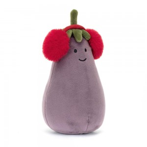 Pluszaki Jellycat Amuseables Toastie Vivacious Aubergine,16cm x 9cm x 8cm Fioletowe | Polska TFGR-30742