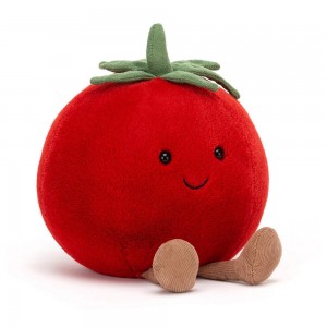Pluszaki Jellycat Amuseables Tomato,19cm x 14cm x 13cm Czerwone | Polska OPUD-21947