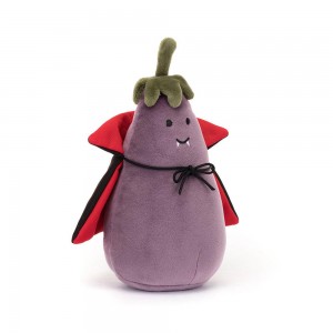 Pluszaki Jellycat Amuseables Vivacious Aubergine Vampire,16cm x 9cm x 9cm Fioletowe | Polska HNRX-70194