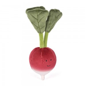 Pluszaki Jellycat Amuseables Vivacious Vegetable Radish,19cm x 8cm x 6cm Czerwone | Polska RMNA-50632