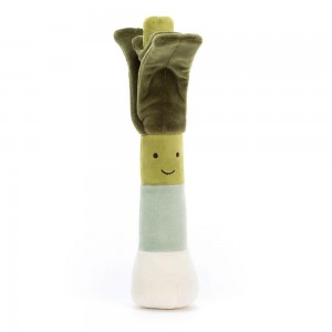 Pluszaki Jellycat Amuseables Vivacious Vegetable Leek,26cm x 6cm x 5cm Zielone | Polska FGBT-61940
