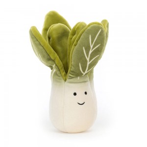 Pluszaki Jellycat Amuseables Vivacious Vegetable Bok Choy,18cm x 7cm x 6cm Białe | Polska TUSI-19436