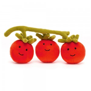 Pluszaki Jellycat Amuseables Vivacious Vegetable Tomato,9cm x 18cm x 5cm Czerwone | Polska IKSP-54612