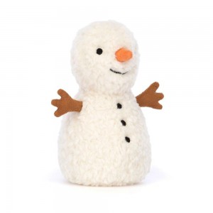 Pluszaki Jellycat Amuseables Wee Snowman,13cm x 7cm x 7cm Białe | Polska KCVG-16035