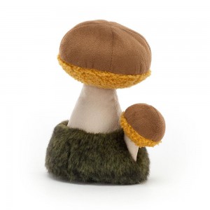 Pluszaki Jellycat Amuseables Wild Nature Boletus Mushroom,18cm x 7cm x 8cm Brązowe | Polska HSJC-70853