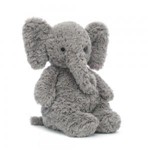 Pluszaki Jellycat Archibald Słoń,26cm x 12cm x 8cm Szare | Polska OXIF-49761