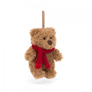 Pluszaki Jellycat Bartholomew Miś Decoration,12cm x 6cm x 5cm Brązowe | Polska IPLN-69518
