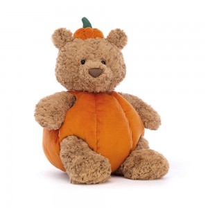 Pluszaki Jellycat Bartholomew Miś Pumpkin,36cm x 21cm x 20cm Brązowe | Polska PWSN-91673