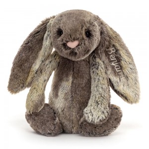 Pluszaki Jellycat Bashful Cottontail Króliczek Medium,31cm x 12cm x 9cm Brązowe | Polska HLCR-96470