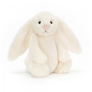 Pluszaki Jellycat Bashful Cream Króliczek,31cm x 12cm x 9cm Kremowe | Polska DJHW-71234