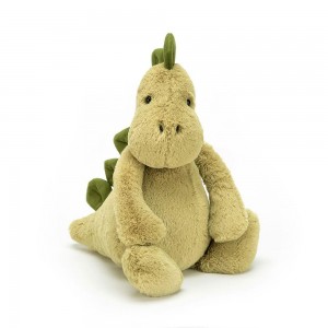Pluszaki Jellycat Bashful Dino,31cm x 12cm x 9cm Zielone | Polska RVAK-50132