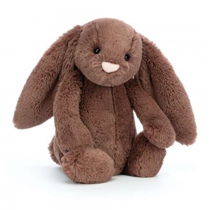 Pluszaki Jellycat Bashful Fudge Króliczek,31cm x 12cm x 9cm Brązowe | Polska BNQR-90563