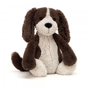 Pluszaki Jellycat Bashful Fudge Puppy,12.2in x 4.7in x 3.5in Brązowe | Polska LGFP-50872
