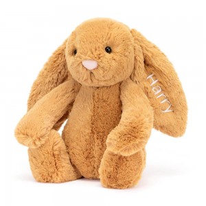 Pluszaki Jellycat Bashful Golden Króliczek Medium,31cm x 12cm x 9cm Żółte | Polska UDVG-04356