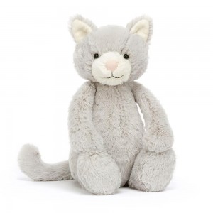 Pluszaki Jellycat Bashful Kitty,31cm x 12cm x 9cm Szare | Polska UJWC-34958