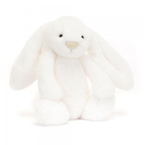 Pluszaki Jellycat Bashful Luxe Króliczek Luna,31cm x 12cm x 9cm Białe | Polska FIKC-52893