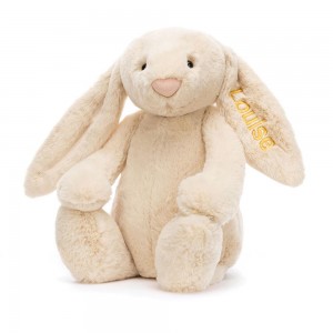 Pluszaki Jellycat Bashful Luxe Króliczek Willow Huge,31cm x 12cm x 9cm Beżowe | Polska WEXO-62301