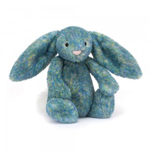 Pluszaki Jellycat Bashful Luxe Króliczek Azure,31cm x 12cm x 9cm Niebieskie | Polska FMHE-61298