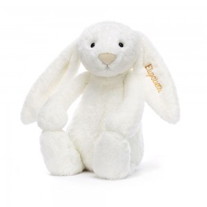 Pluszaki Jellycat Bashful Luxe Króliczek Luna Huge,51cm x 21cm x 12cm Białe | Polska GCZB-03587
