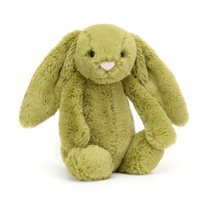 Pluszaki Jellycat Bashful Moss Króliczek,31cm x 12cm x 9cm Zielone | Polska PUOZ-74512