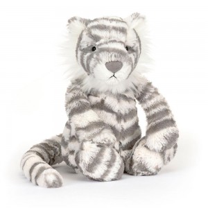 Pluszaki Jellycat Bashful Snow Tiger,31cm x 12cm x 9cm Białe | Polska OQDM-89072