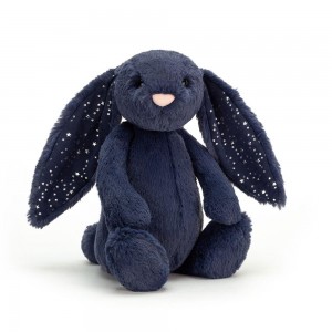 Pluszaki Jellycat Bashful Stardust Króliczek,31cm x 12cm x 9cm Niebieskie | Polska XHPZ-49312