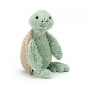 Pluszaki Jellycat Bashful Turtle,31cm x 12cm x 9cm Zielone | Polska PKMX-37096