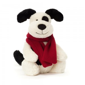 Pluszaki Jellycat Bashful Winter Puppy,31cm x 12cm x 9cm Białe | Polska LNKQ-49862
